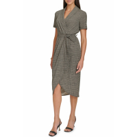 Calvin Klein Robe Midi 'Commuter Tie Waist' pour Femmes