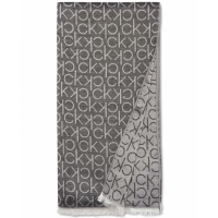 Calvin Klein Foulard 'Monogram CK Logo-Print Pashmina Wrap' pour Femmes