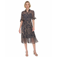 Calvin Klein Robe chemise 'Printed Collared Midi' pour Femmes