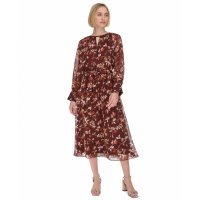 Calvin Klein Robe Midi 'Printed Round-Neck' pour Femmes