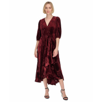 Calvin Klein Robe maxi 'Burnout-Velvet Faux-Wrap' pour Femmes