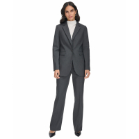 Calvin Klein Blazer 'Pinstripe One-Button' pour Femmes