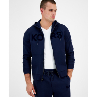 Michael Kors Men's 'Textured-Logo Zip' Track Jacket