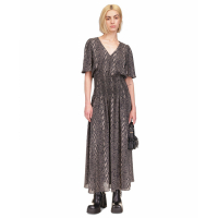 Michael Kors Robe maxi 'Snake-Print Smocked' pour Femmes