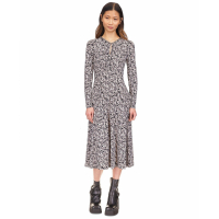 Michael Kors Robe Midi 'Chain-Neck Keyhole Printed' pour Femmes