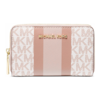 Michael Kors Porte-Cartes 'Logo Jet Set Small Zip Around' pour Femmes