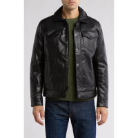 Michael Kors Veste 'Kingbury Faux Leather' pour Hommes