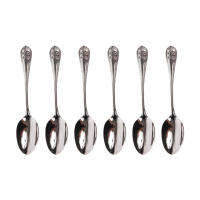 Aulica Set 6 Tea Spoons W/Crystal