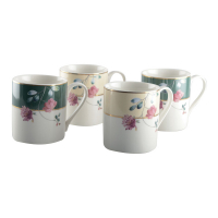 Aulica Set Of 4 Mug Flower