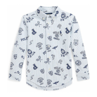 Polo Ralph Lauren 'Toddler and Little BoysStriped Cotton Oxford Graphic Shirt' für Kleinkind & Kleiner Junge