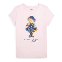 Ralph Lauren 'Polo Bear Cotton Jersey T-Shirt' für große Mädchen