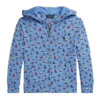 Ralph Lauren 'Sailboat Print Spa Terry Full Zip Hoodie' für Kleiner Jungen