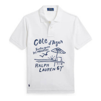 Ralph Lauren 'Embroidered Cotton Mesh Polo Shirt' für großes Jungen