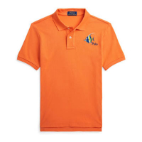 Ralph Lauren 'Fish Embroidered Cotton Mesh Polo Shirt' für großes Jungen