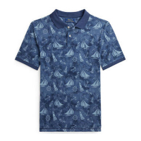 Ralph Lauren 'Nautical Printed Cotton Mesh Polo Shirt' für großes Jungen