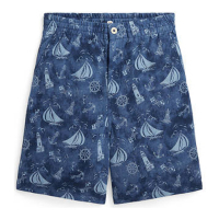 Ralph Lauren 'Nautical Printed Cotton Mesh Shorts' für großes Jungen