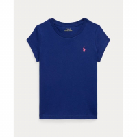 Ralph Lauren 'Cotton Jersey Tee' für Kleine Mädchen