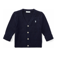 Polo Ralph Lauren Kids 'Combed Cotton V-Neck Cardigan' für Baby Jungen