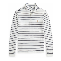 Polo Ralph Lauren Kids 'Striped Cotton Quarter-Zip Pullover' für großes Jungen