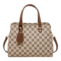 Nalandu 'Vintage Checkered Large Capacity' Schultertasche für Damen