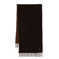 Maison Kitsuné Men's 'Bold Fox Head Double-Faced' Wool Scarf