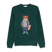 Maison Kitsuné Men's 'Fox Intarsia-Knit' Sweater