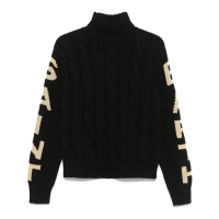 Mc2 Saint Barth Women's 'Logo-Jacquard' Turtleneck Sweater