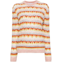 Maison Kitsuné Women's 'Stripped Lace' Sweater