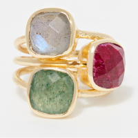 Rainbow Stone Bague 'Elsa' pour Femmes