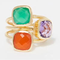 Rainbow Stone Bague 'Elsa' pour Femmes