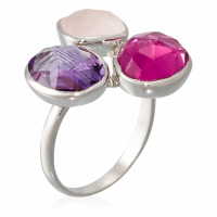 Rainbow Stone Bague 'Cassie' pour Femmes