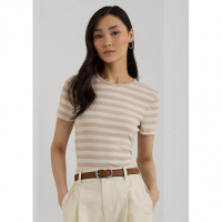 LAUREN Ralph Lauren T-shirt 'Striped Stretch Crew Neck' pour Femmes