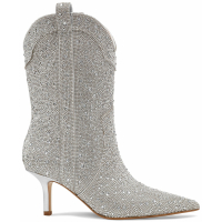 Steve Madden Women's 'Leigha Rhinestone Kitten-Heel Western' High Heeled Boots