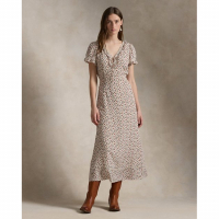 Polo Ralph Lauren Robe maxi 'Ruffle-Trim Floral' pour Femmes