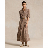 Polo Ralph Lauren Robe A-line 'Belted Plaid' pour Femmes