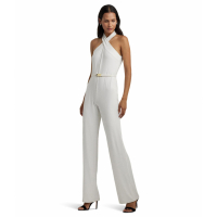 LAUREN Ralph Lauren Combinaison  'Belted Halter Wide-Leg' pour Femmes