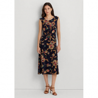 LAUREN Ralph Lauren Robe 'Floral Twist Front Stretch Jersey' pour Femmes