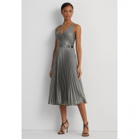 LAUREN Ralph Lauren Robe de cocktail 'Pleated Metallic Chiffon' pour Femmes