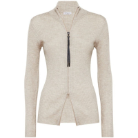 Brunello Cucinelli Women's 'Zip-Front' Cardigan