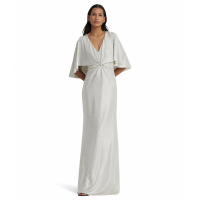 LAUREN Ralph Lauren Robe de soirée 'Metallic Knit Twist-Front Cape' pour Femmes