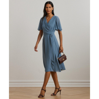 LAUREN Ralph Lauren Robe 'Belted Georgette' pour Femmes