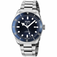 Gevril Men's Yorkville Blue Dial Stainless Steel Watch