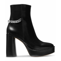 Michael Kors Women's 'Carlisle Chain-Detail Black' High Heeled Boots