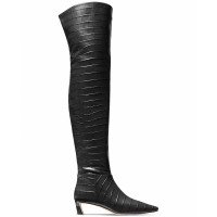 Michael Kors Women's 'Cosmo Croco-Embossed' Over the knee boots