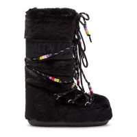 Moon Boot Women's 'Icon Bead-Detailing' Long Boots