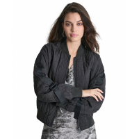 DKNY Women's 'Quilted Long-Sleeve' Bomber Jacket