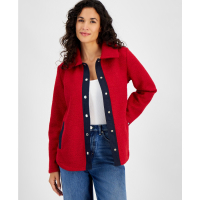 Tommy Hilfiger Women's 'Snap-Front Sherpa' Overshirt