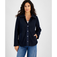 Tommy Hilfiger Women's 'Snap-Front Sherpa' Overshirt