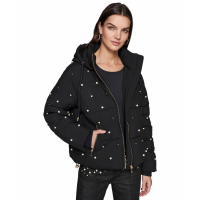 Karl Lagerfeld Paris Women's 'Embellished Hooded' Puffer Jacket