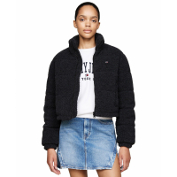 Tommy Jeans Women's 'Cropped Teddy Essential' Coat